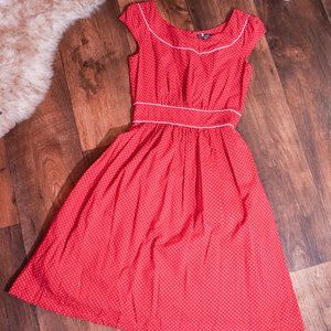 Emily and Fin Red polka dot retro 50's style dress